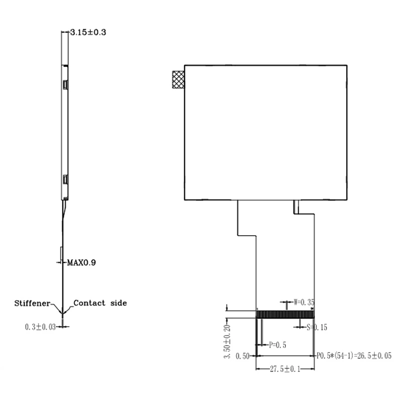 3.5 Inch 320*240 Small/Tiny TFT LCD Display