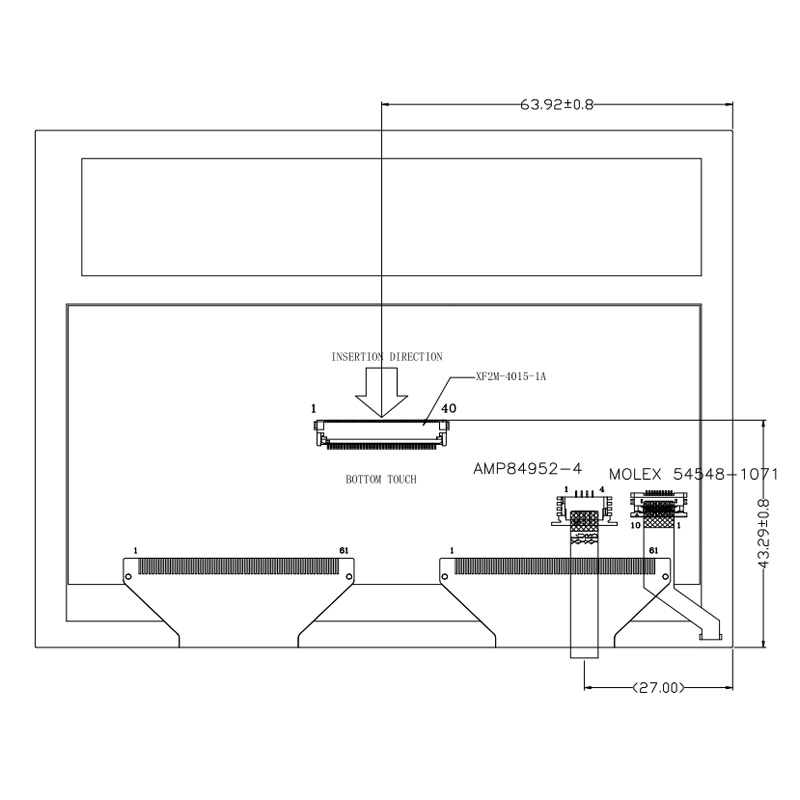 5.7inch 640x480 TFT LCD Module Display