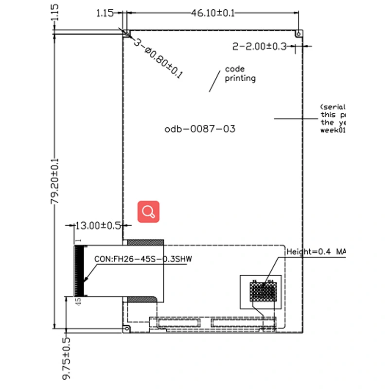 3.2inch 240x320 TN LCD Display